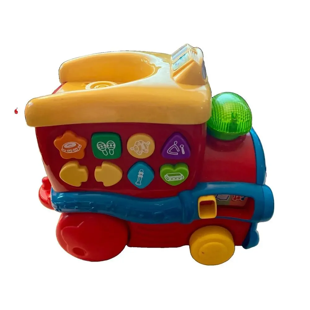 Vtech Musical Fun Choo Choo Train Engine Tested Works Plays Music Talks Lights